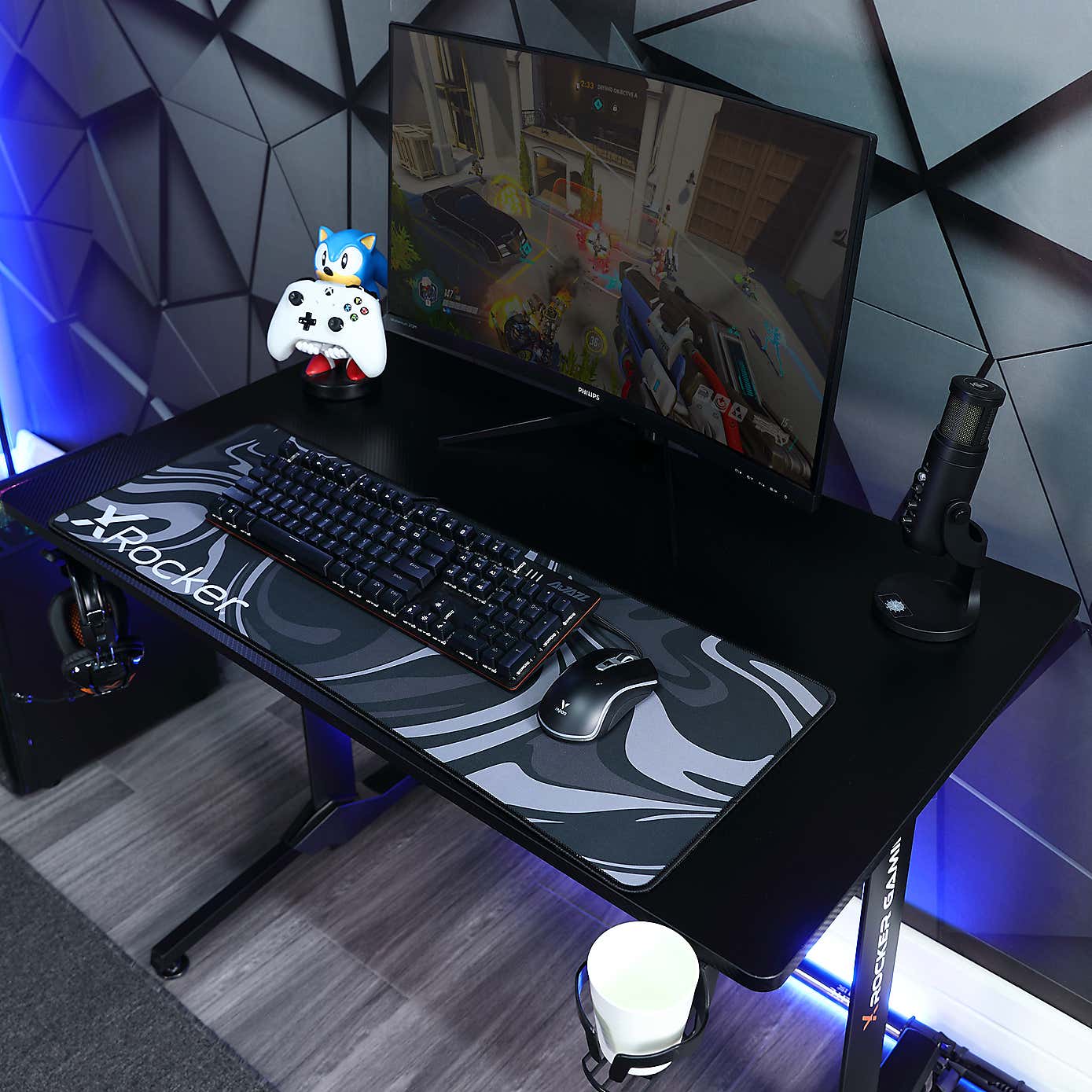 X Rocker Panther Esports Gaming Desk