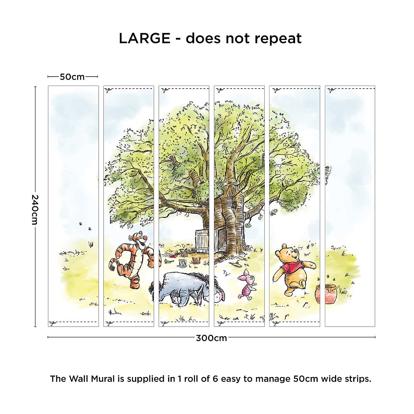 Disney Winnie the Pooh Wall Mural