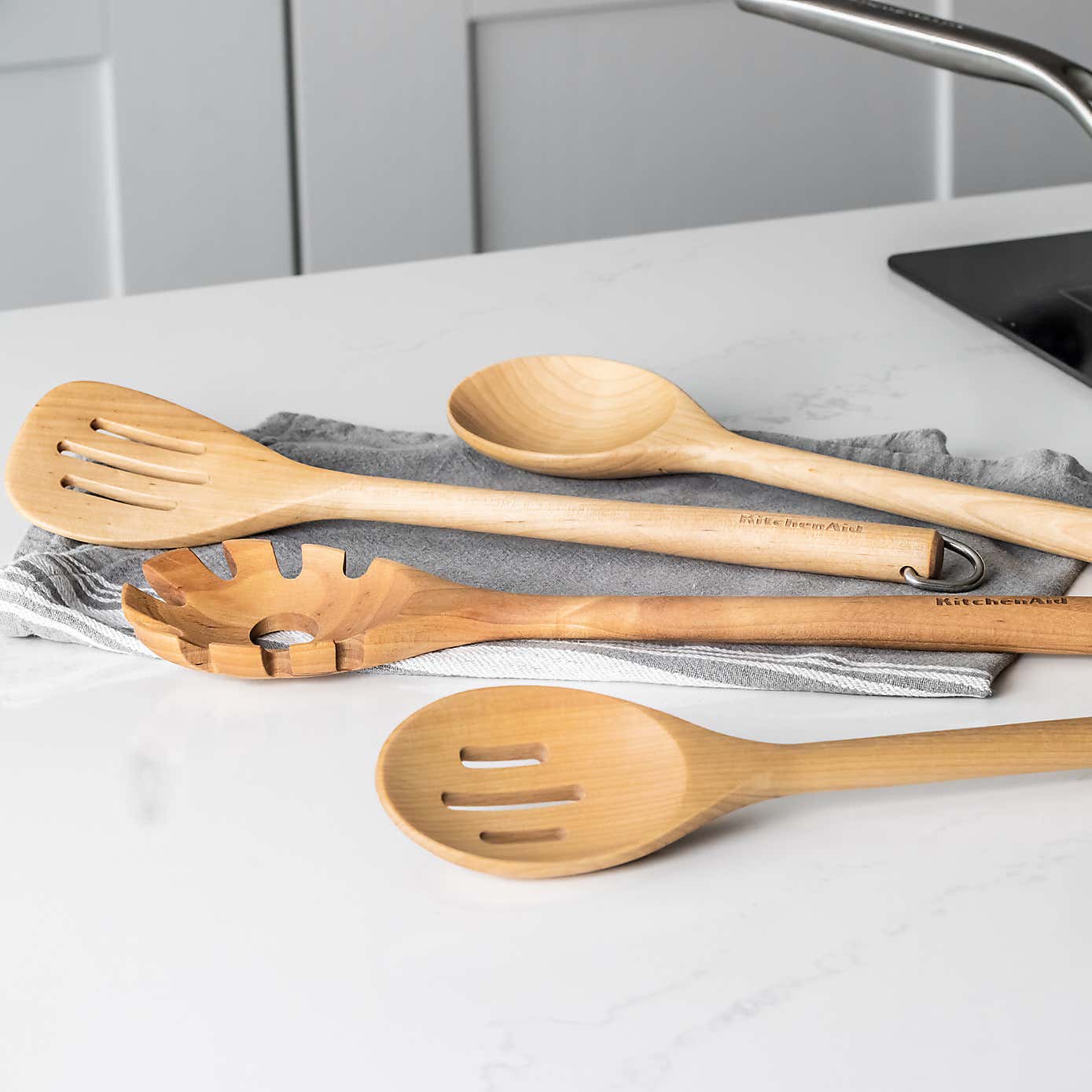 KitchenAid Birchwood 4 Piece Utensil Set