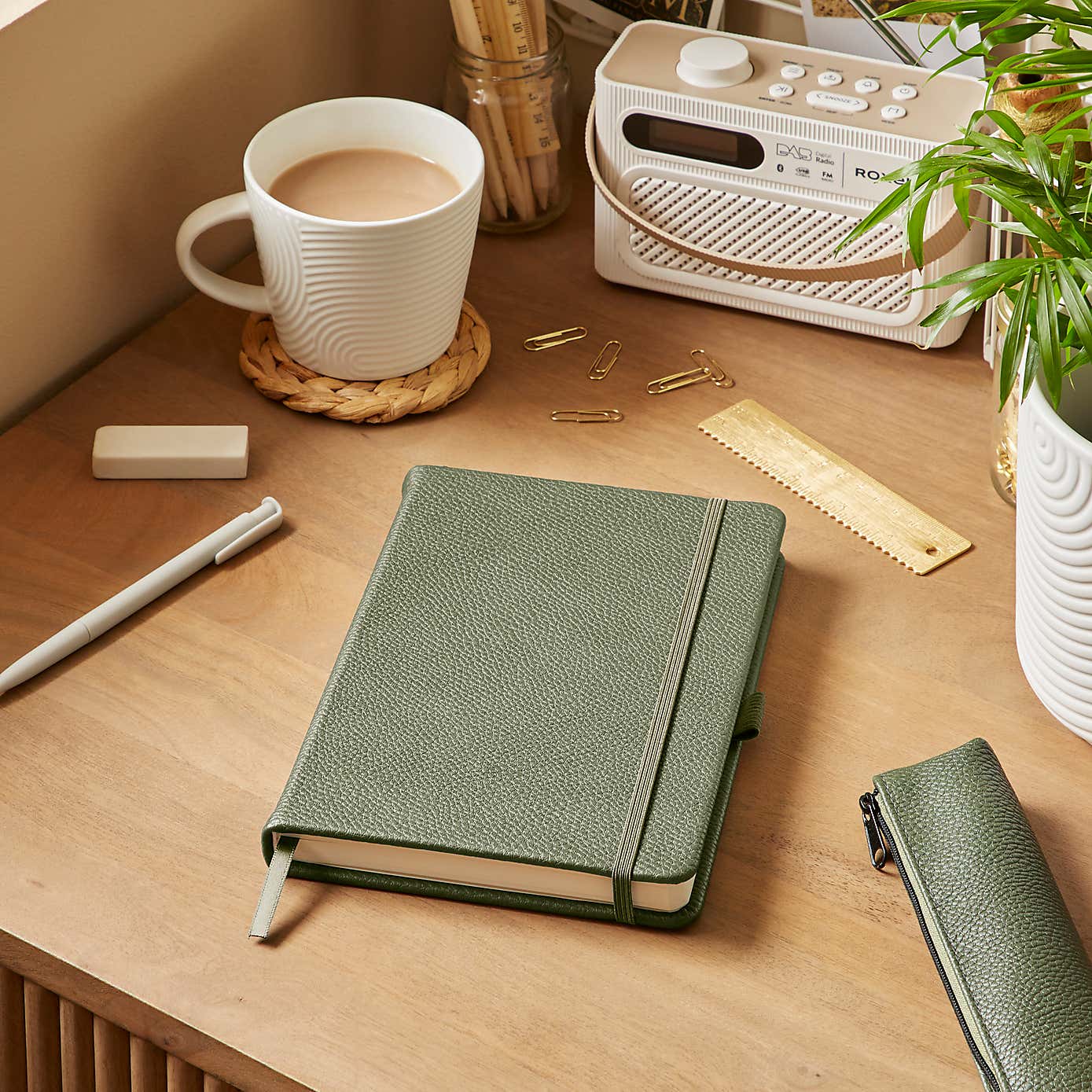 Waters and Noble Premium Faux Leather Notebook