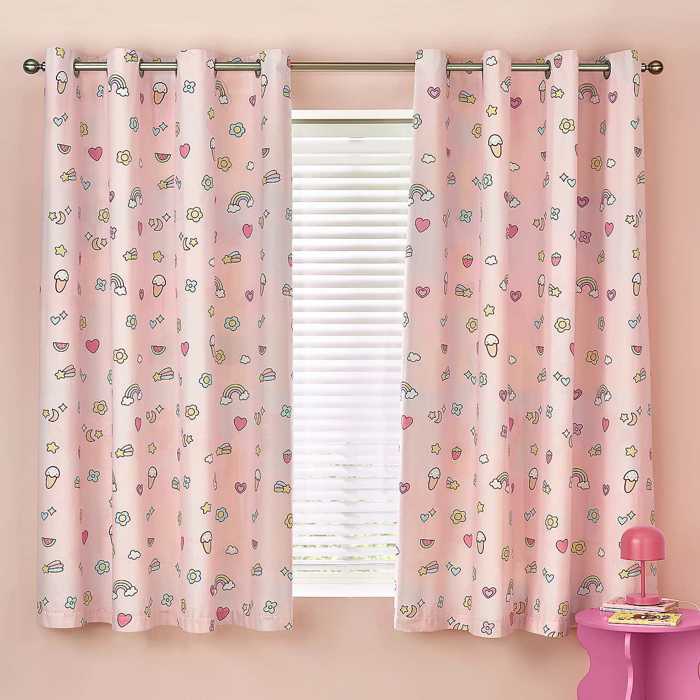 Catherine Lansfield Forever Together Blackout Eyelet Curtains