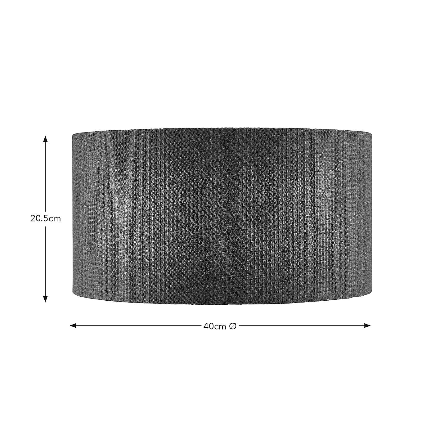 Barkweave Easy Fit Drum Lamp Shade