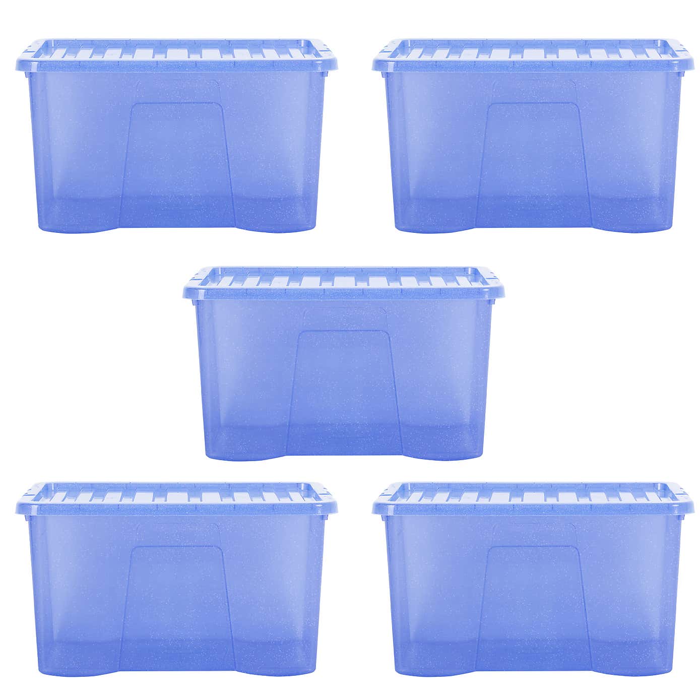 Wham Crystal Set of 5 Storage Boxes & Lids