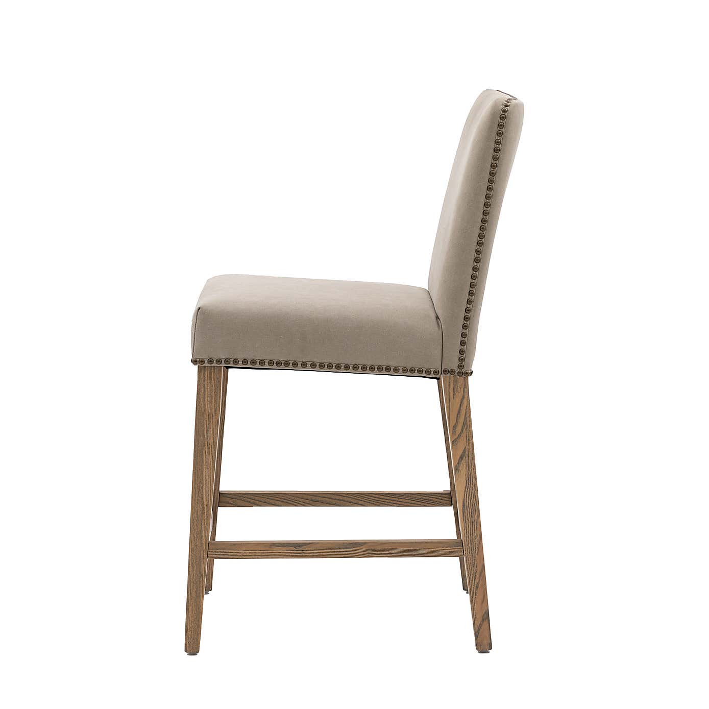 Rhewl Set of 2 Bar Stools, Linen