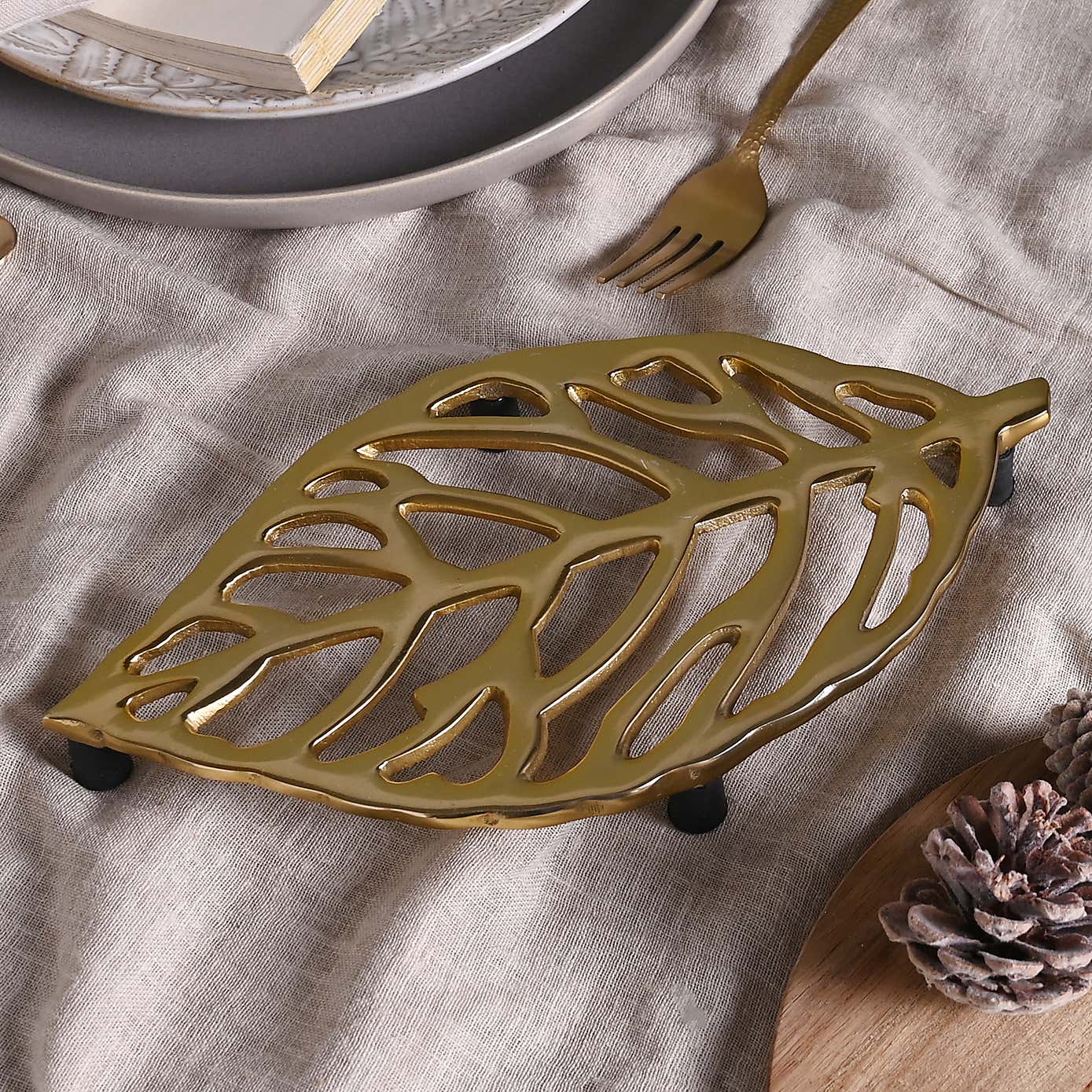 Hestia Gold Leaf Trivet Ornament