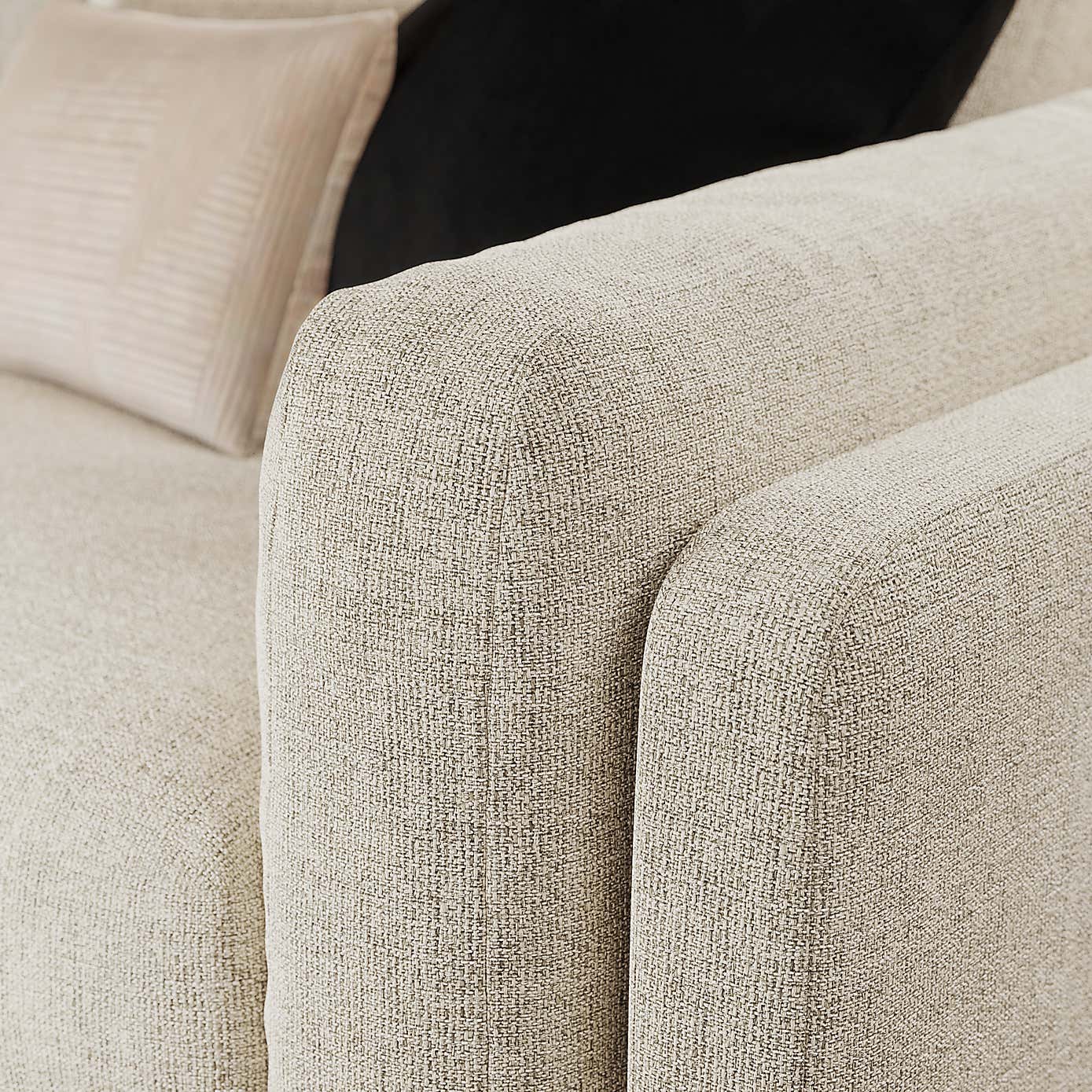 Newton Chunky Tonal Weave 3 Seater Sofa