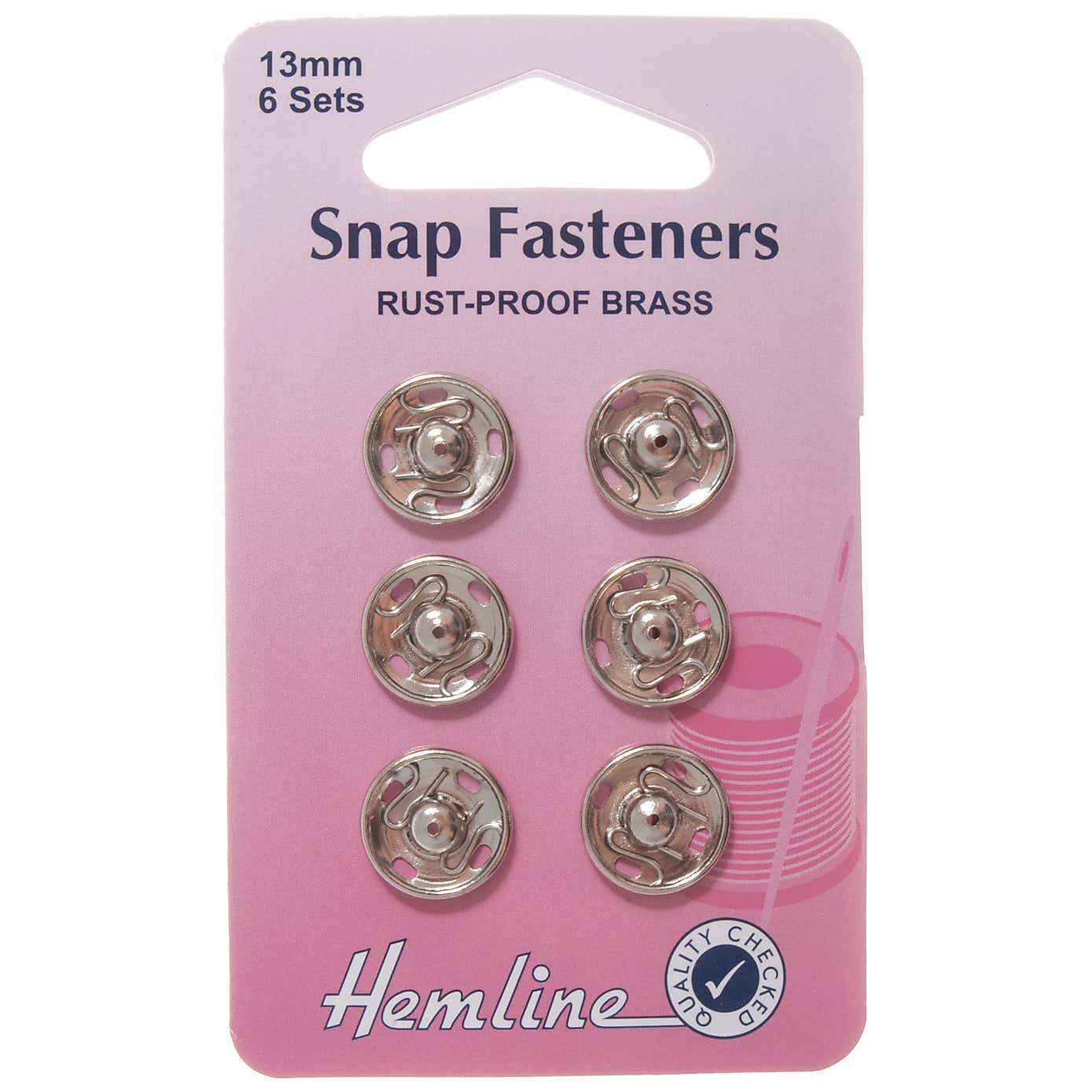 Hemline Nickel Snap Fasteners