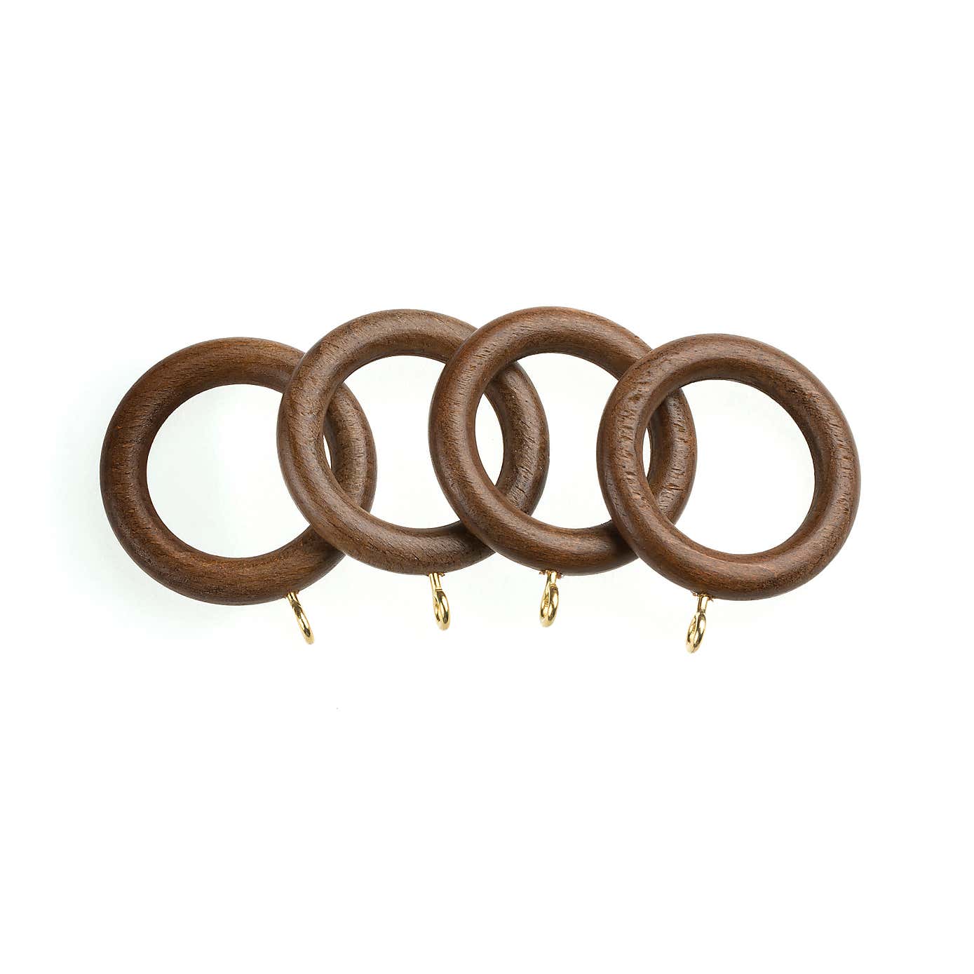 Universal Pack of 4 35mm Wooden Curtain Rings