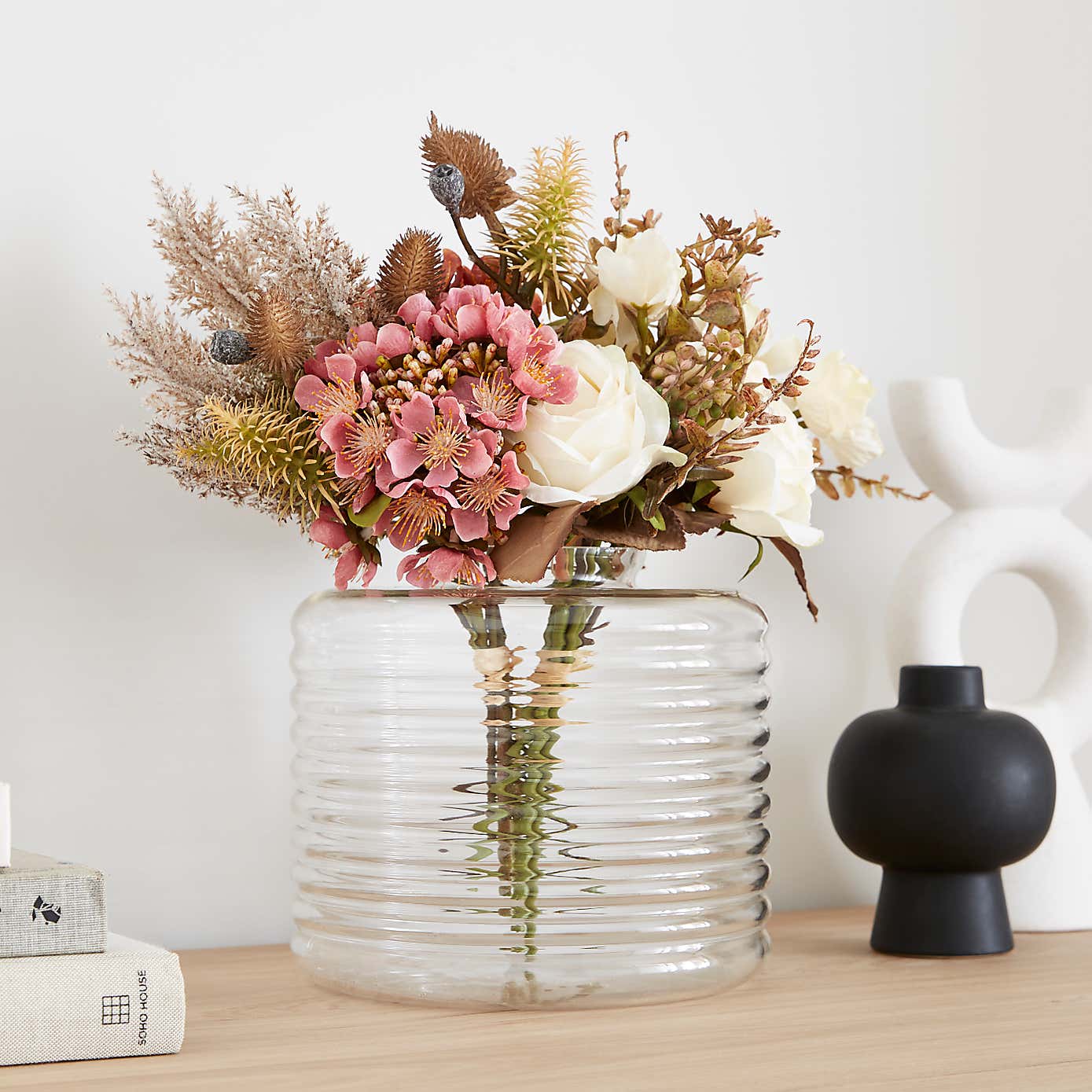 Charelle Ribbed Glass Table Lamp