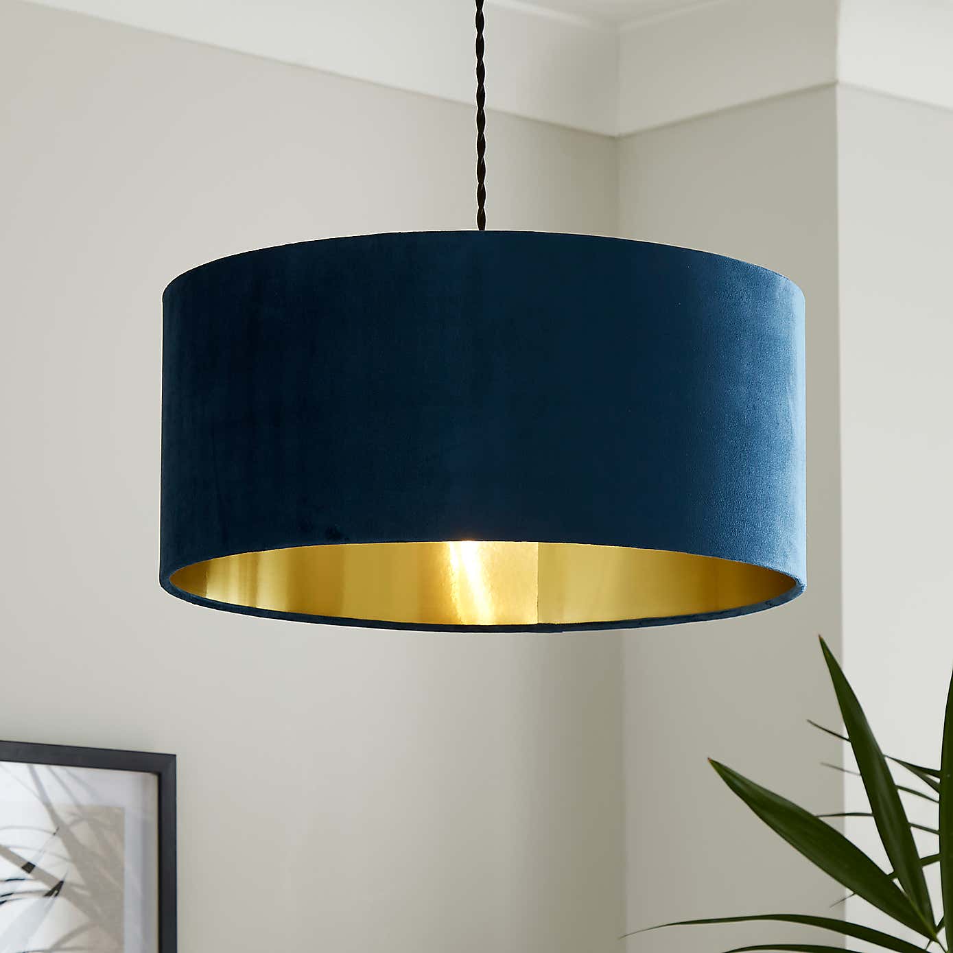 Ari Velvet Drum Lamp Shade