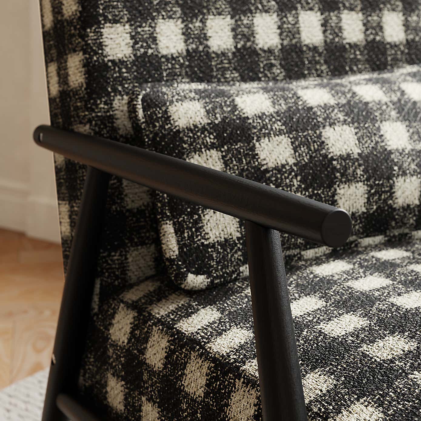 Alpine Boucle Spindle Accent Chair