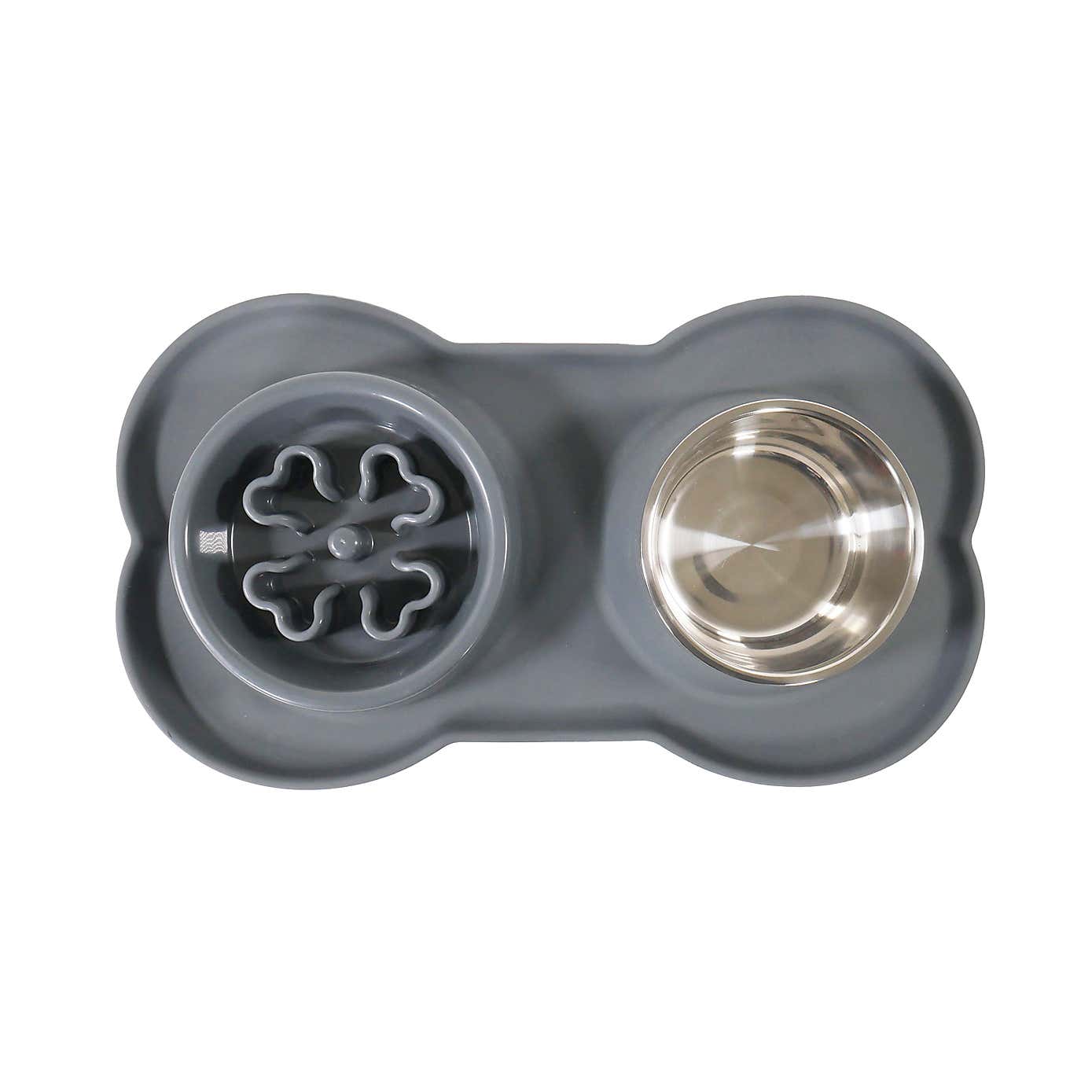 Rosewood Silicone Slow Feeder Double Diner Pet Bowls