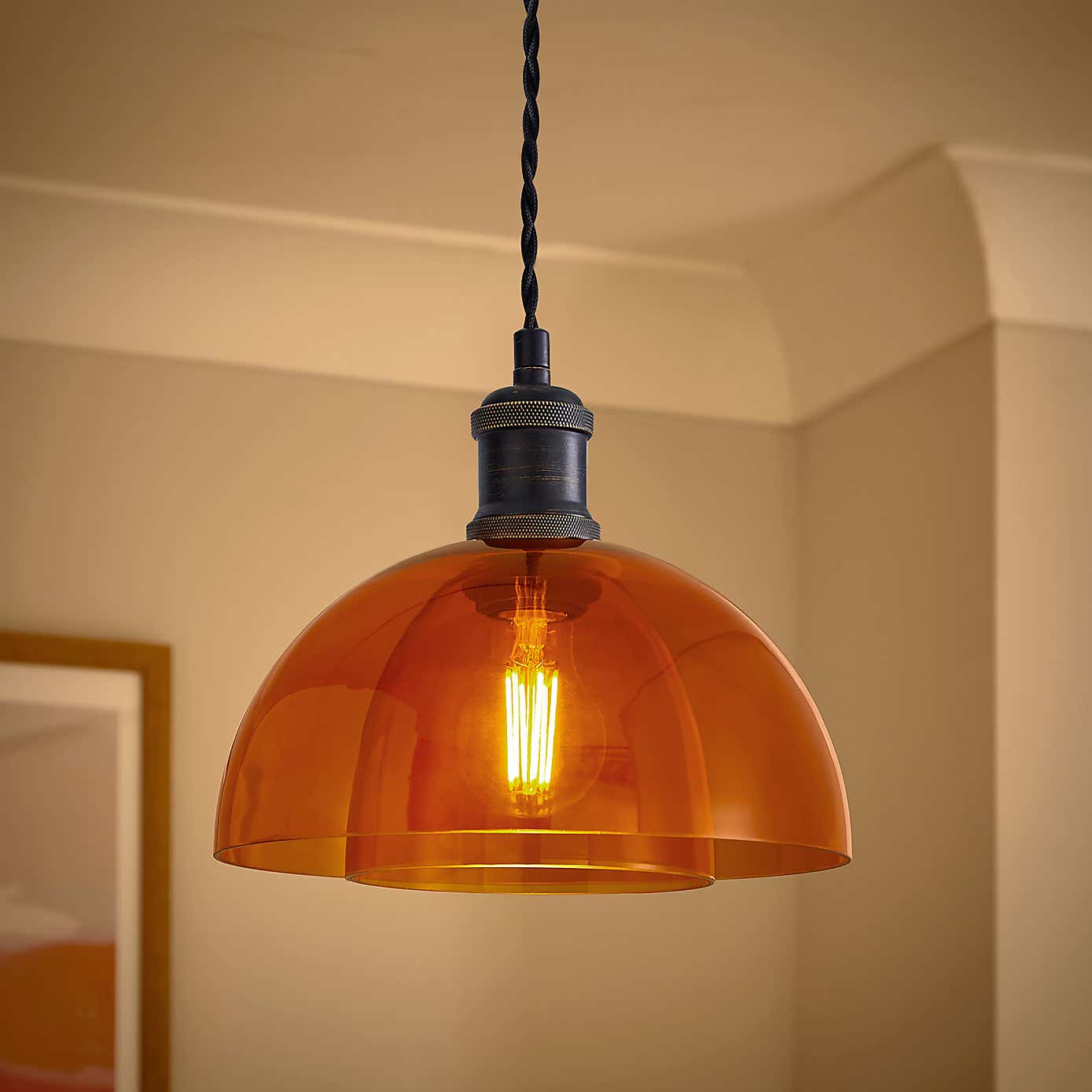 Elements Munro Easy Fit Pendant Shade