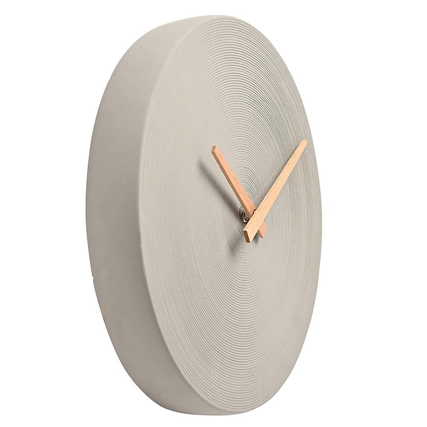 Interval Cement Wall Clock