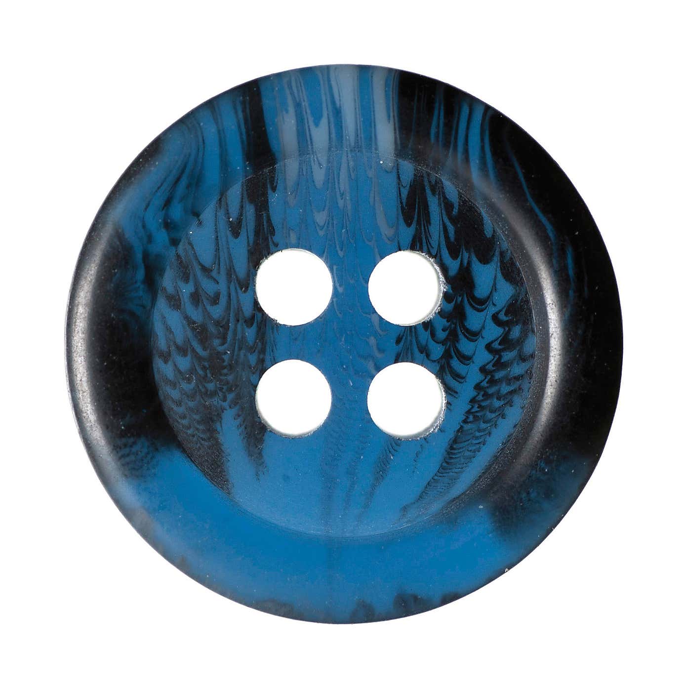 Round Rimmed Marbled Buttons 15mm Pack of 10