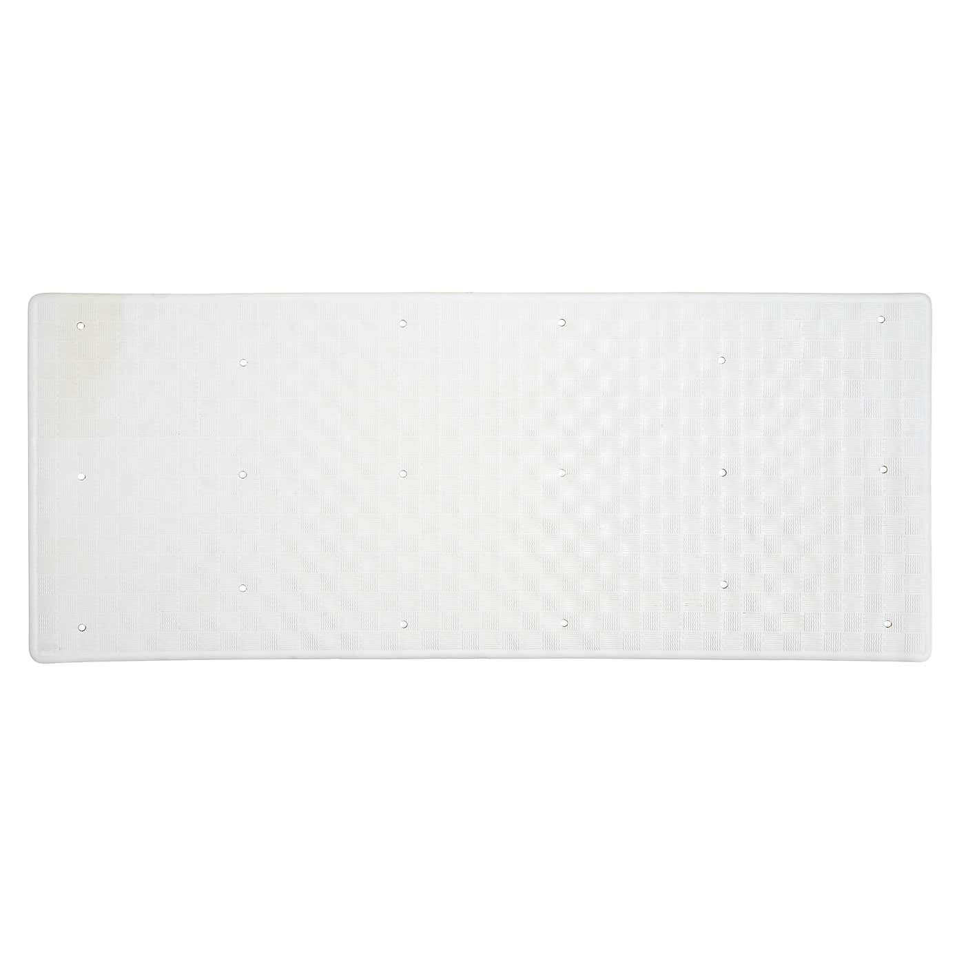White Rubber Bath Mat