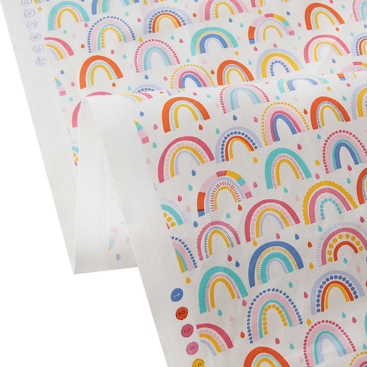 Kids Rainbow Cotton Fabric