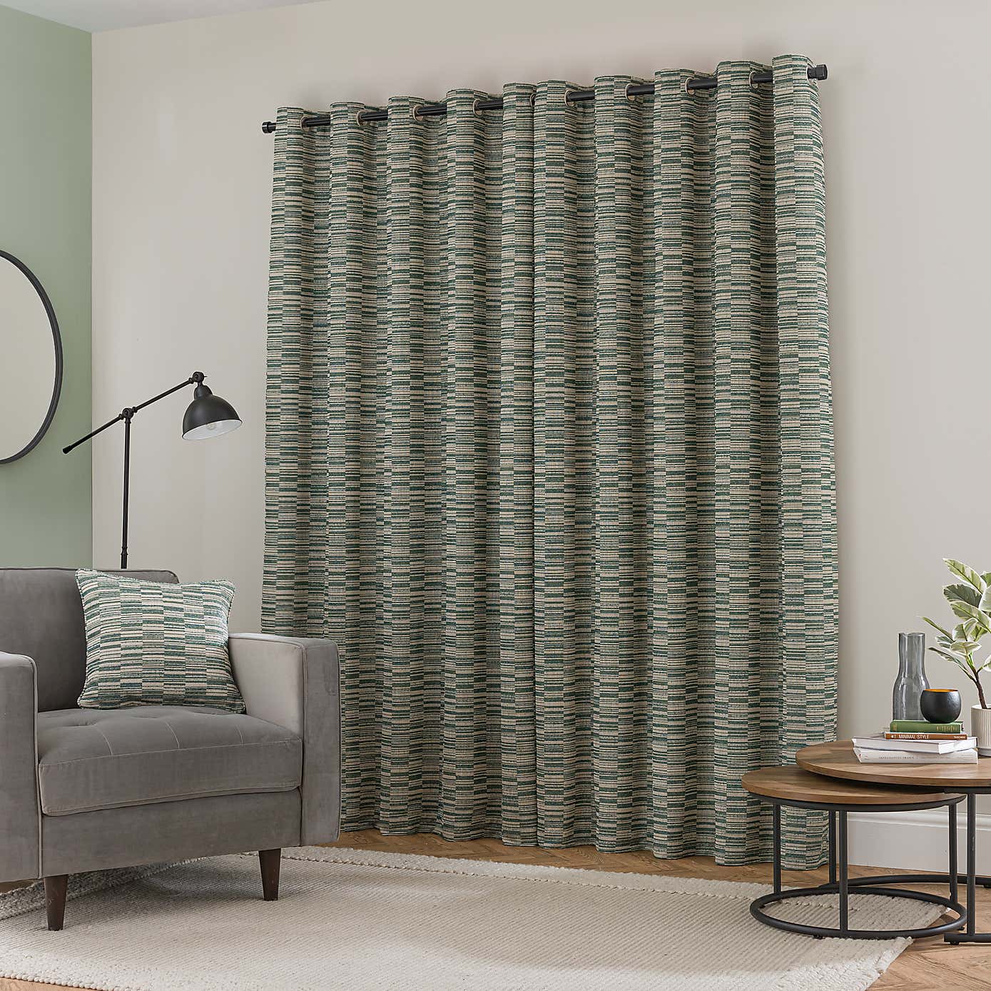 Roscoe Woven Eyelet Curtain