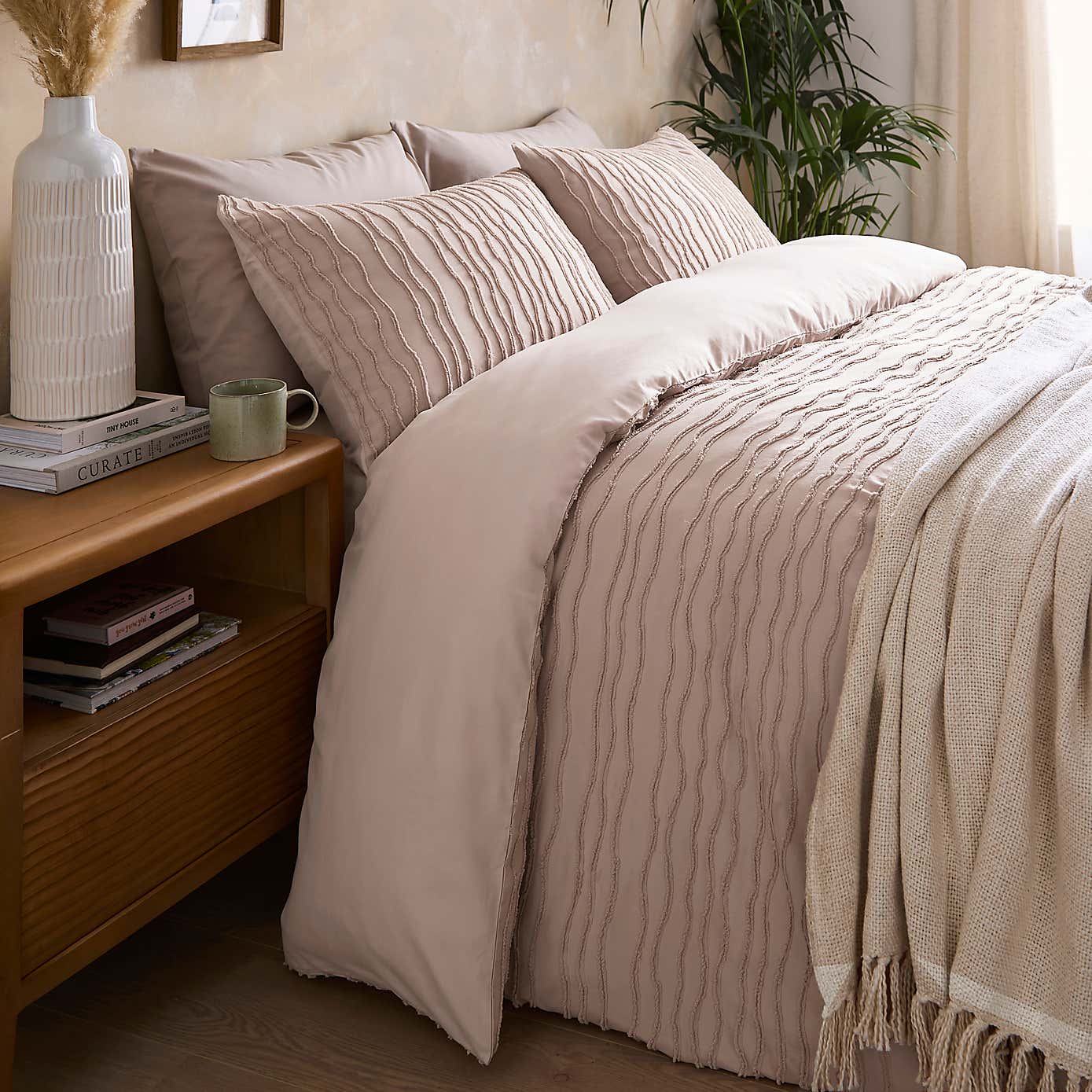 Alton Tufted Stripe Quilt Cover Set