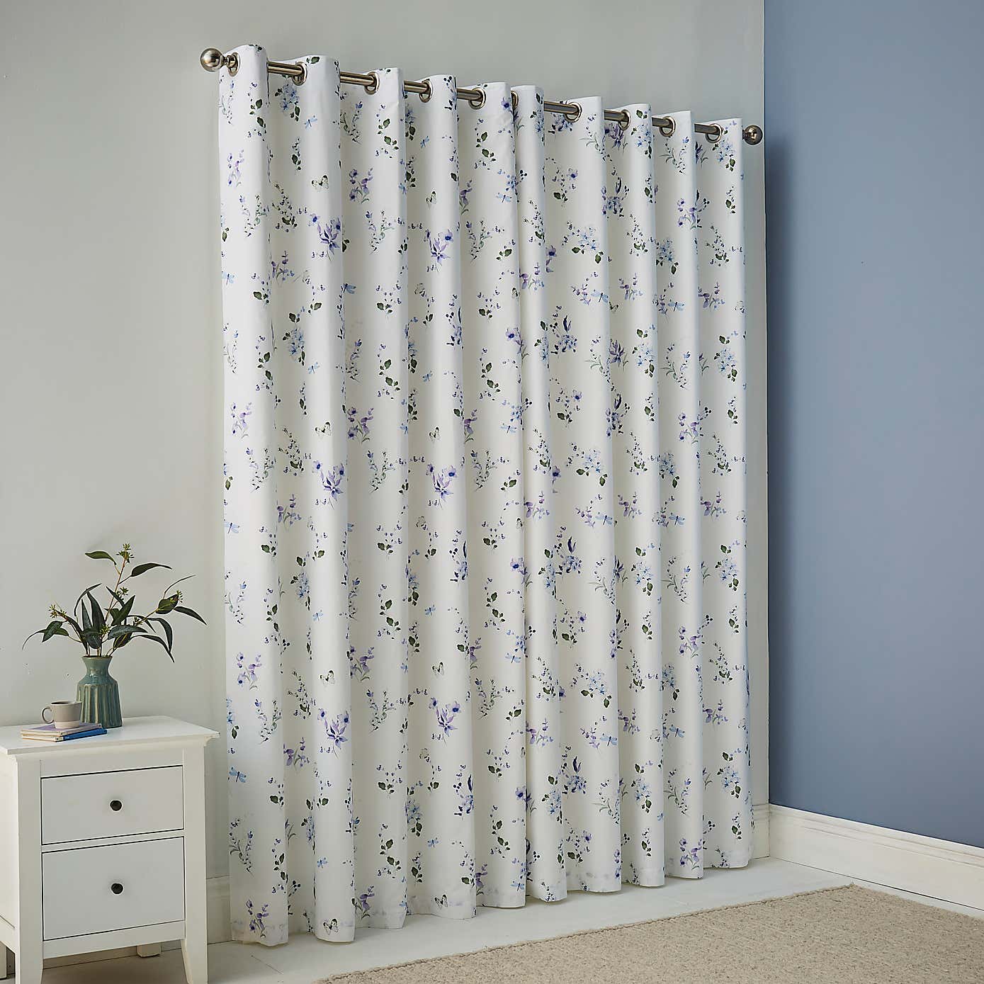 Nola Floral Eyelet Curtains