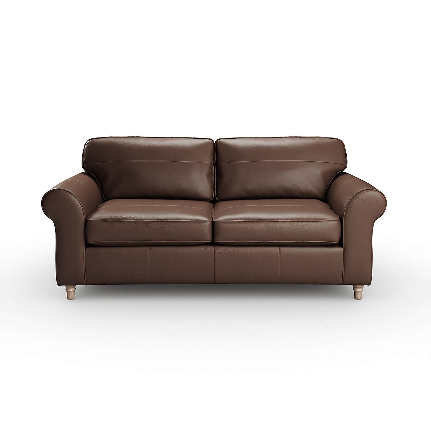 Flori Classic Leather 3 Seater Sofa