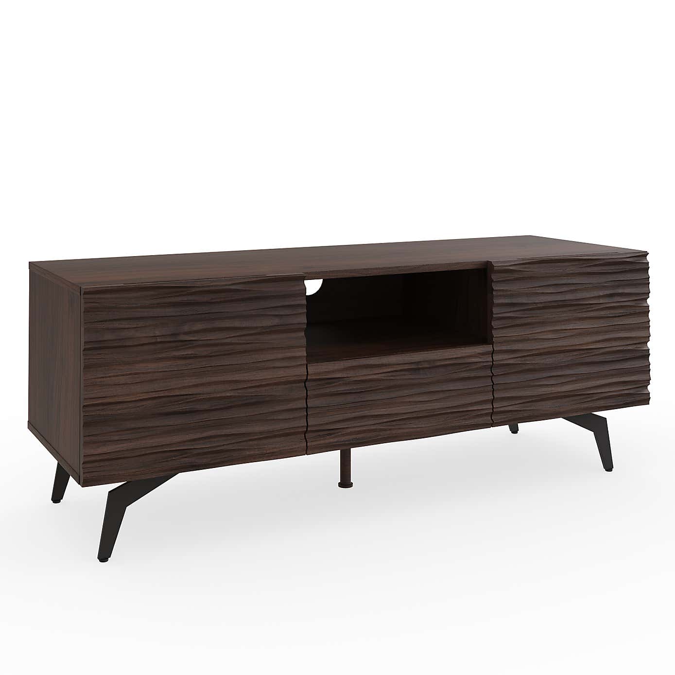 Ashcroft TV Stand for TVs up to 48", Dark Walnut