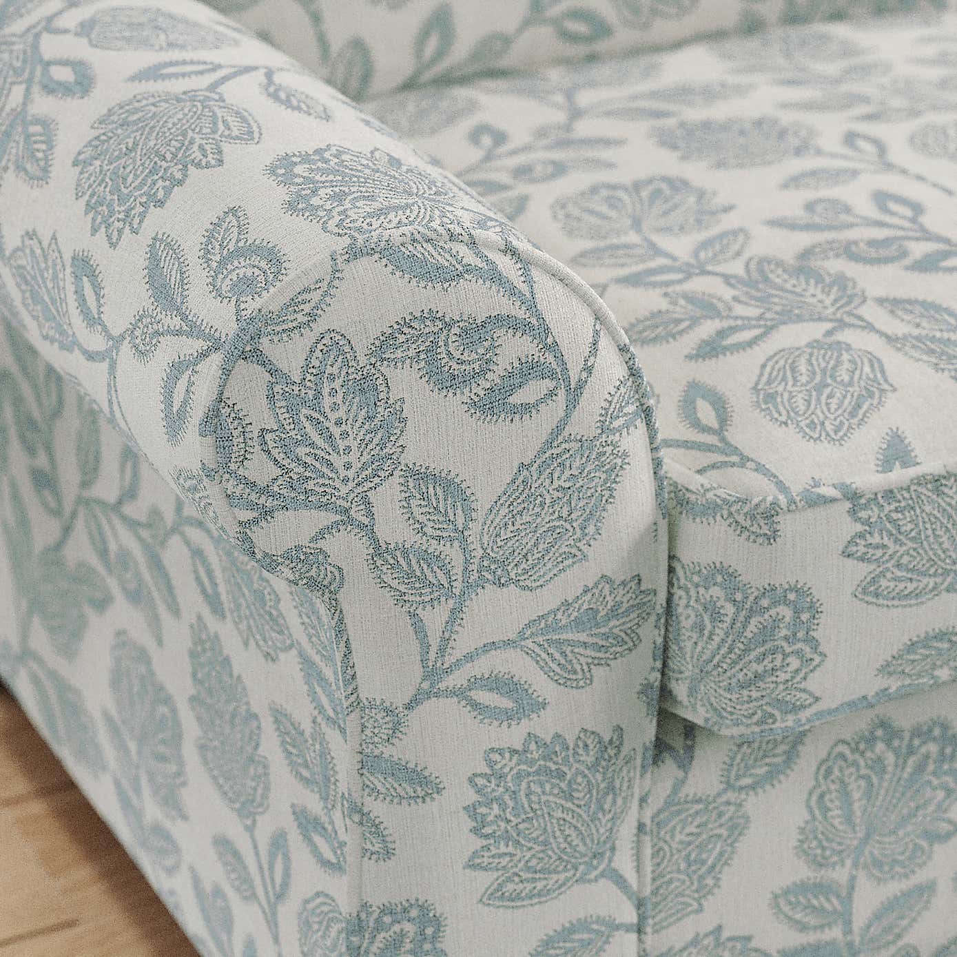 Flori Armchair, Floral Print Fabric