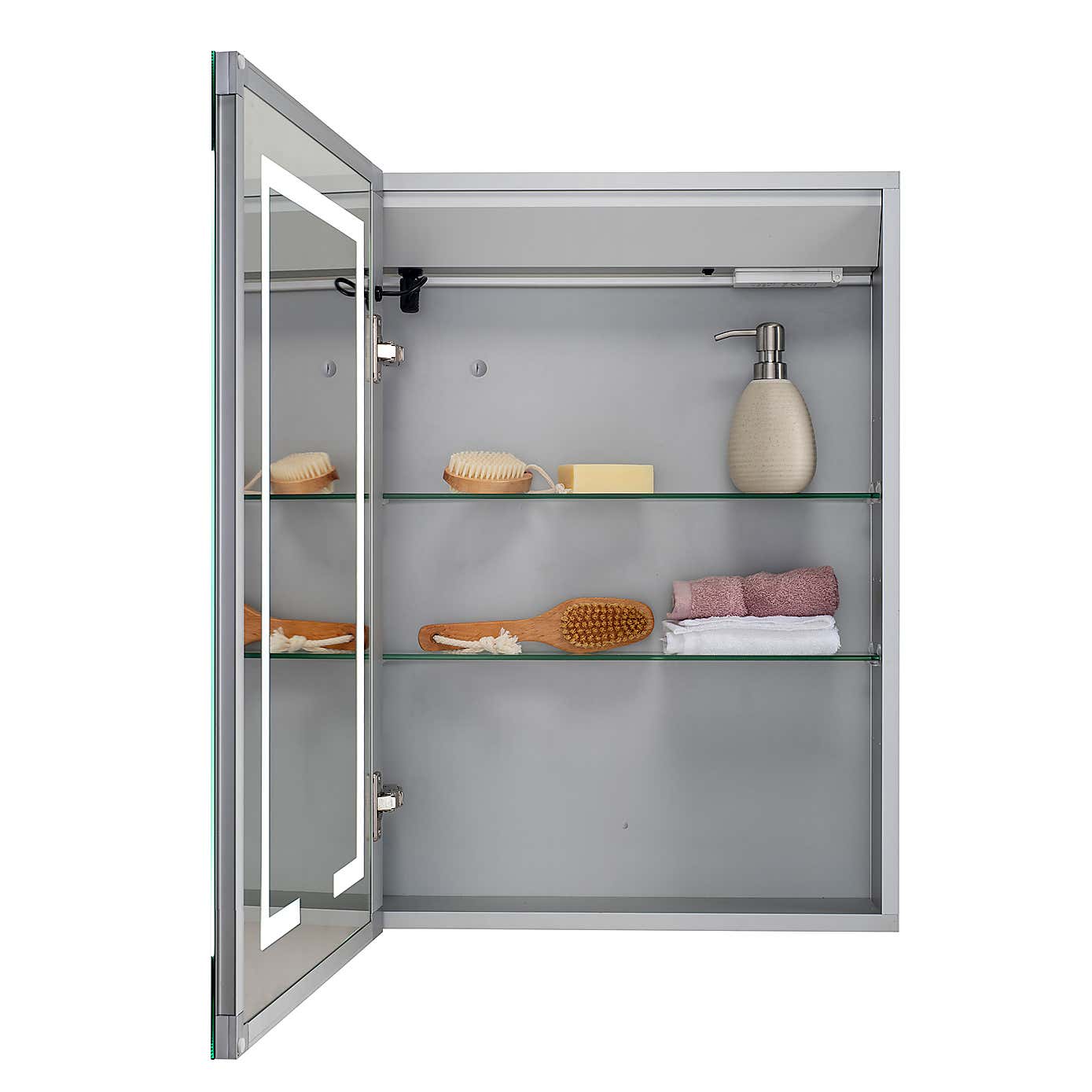 Cartlon Single Door LED Illuminated Cabinet