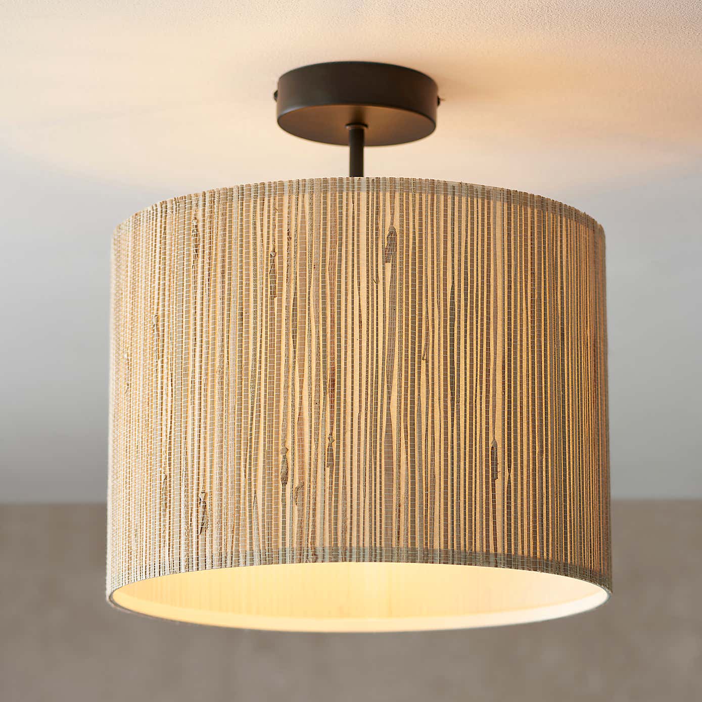 Vogue Marson 1 Light Semi Flush Ceiling Fitting