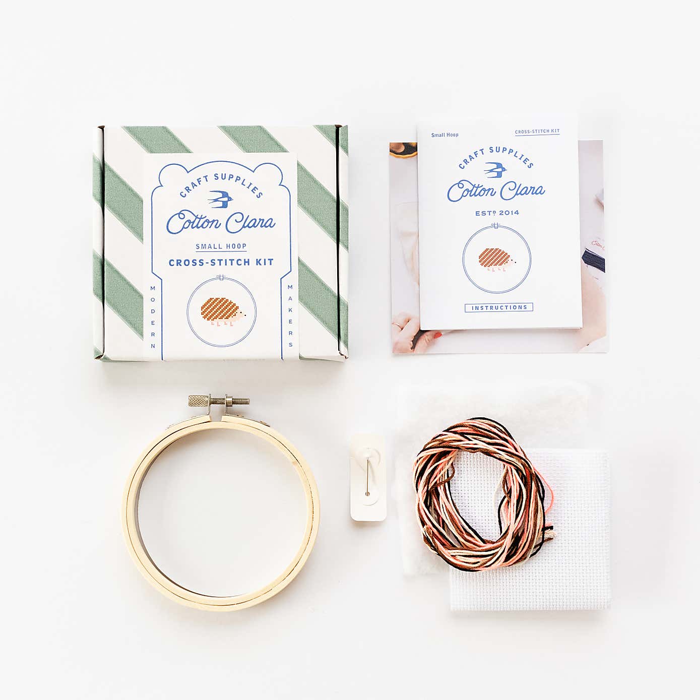 Cotton Clara Hedghog Cross Stitch Kit