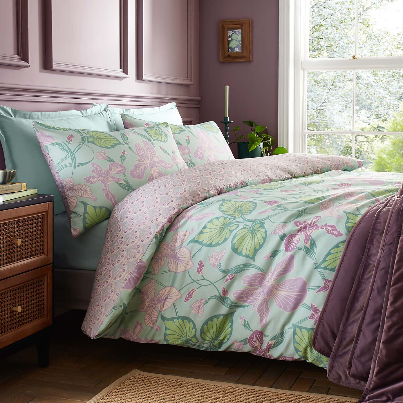 Nouveau Trail 100% Cotton Duvet Cover and Pillowcase Set