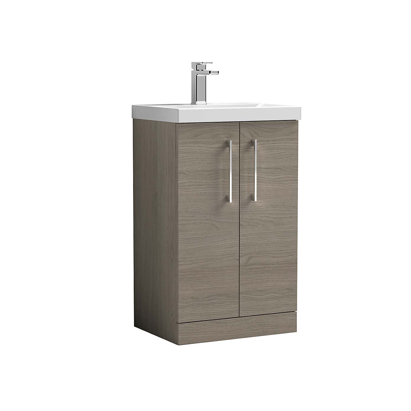 Arno Floor Standing 2 Door Vanity Unit with Basin