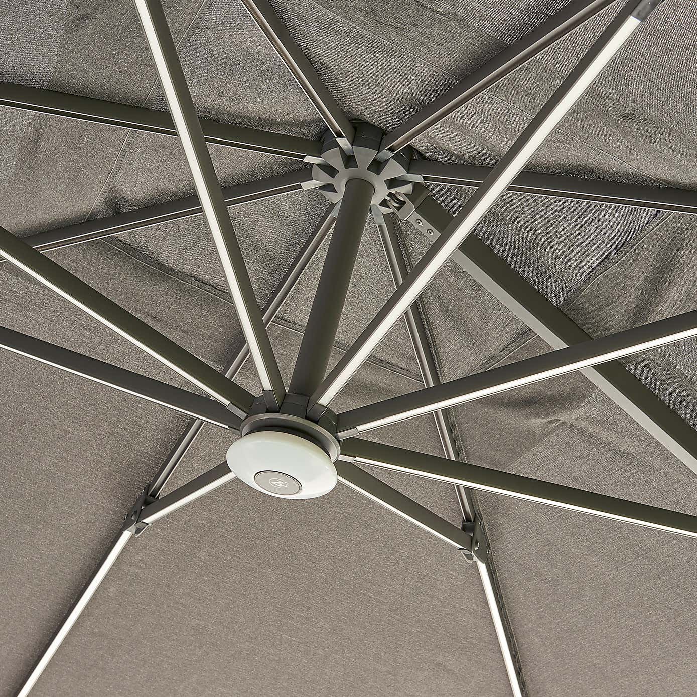 Royce Ambassador Smoke Grey Tilt Parasol