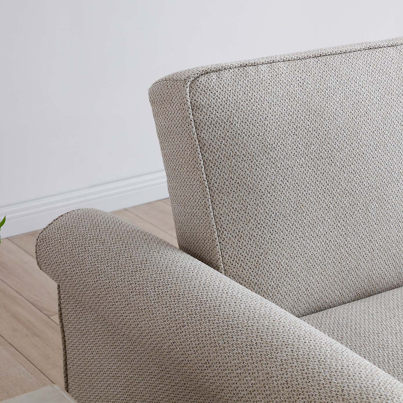 Kayden Fabric 2 Seater Scroll Arm Sofabed