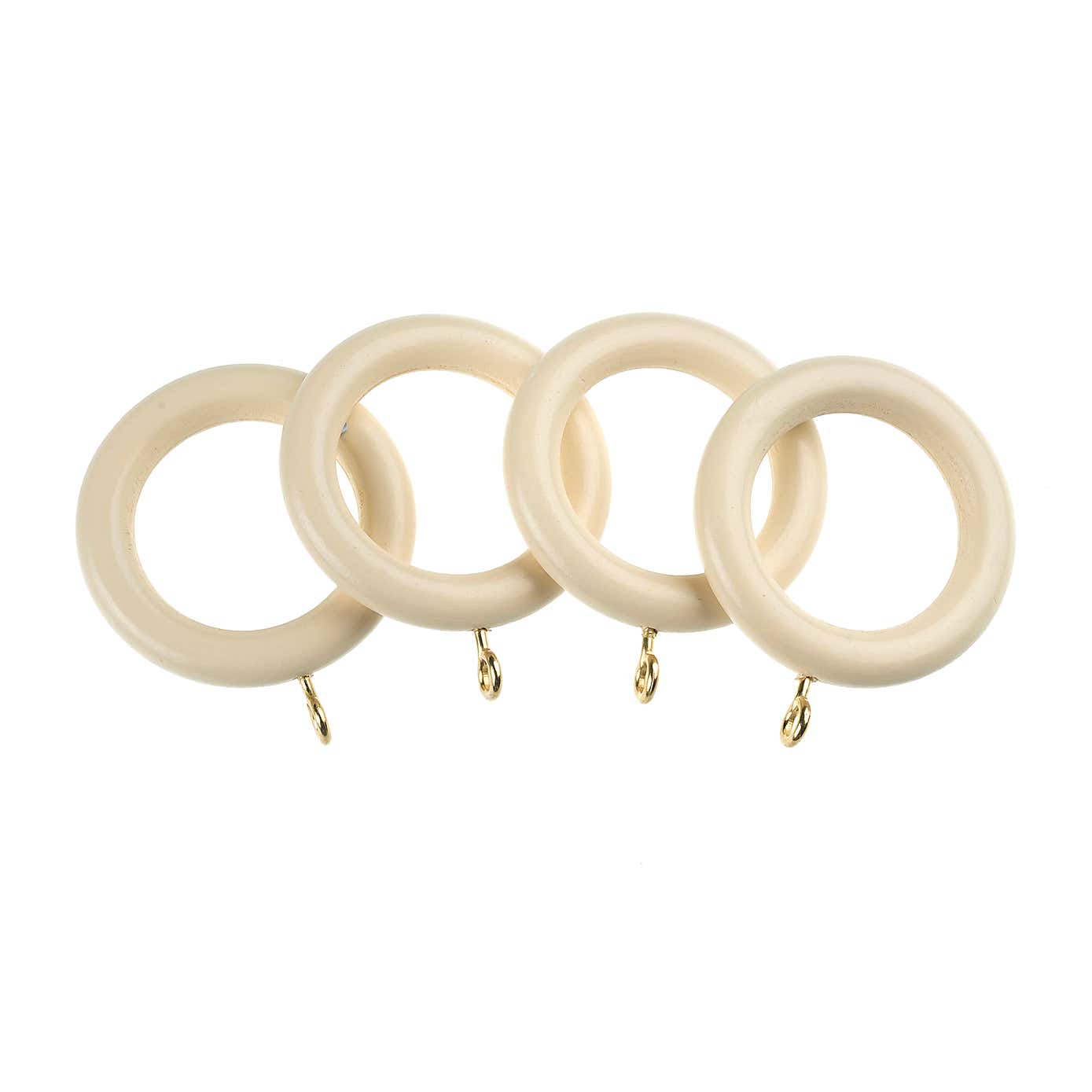 Universal Pack of 4 35mm Wooden Curtain Rings
