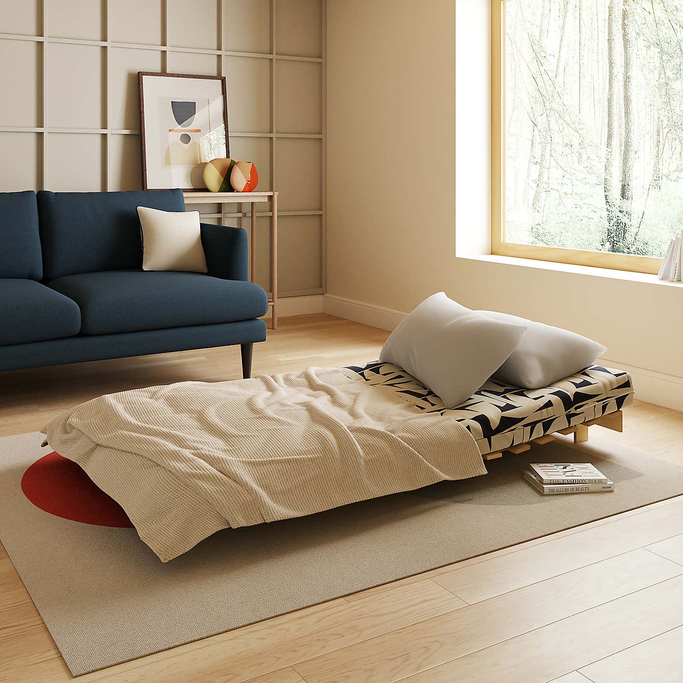 Mito Klipp Single Futon Natural Frame