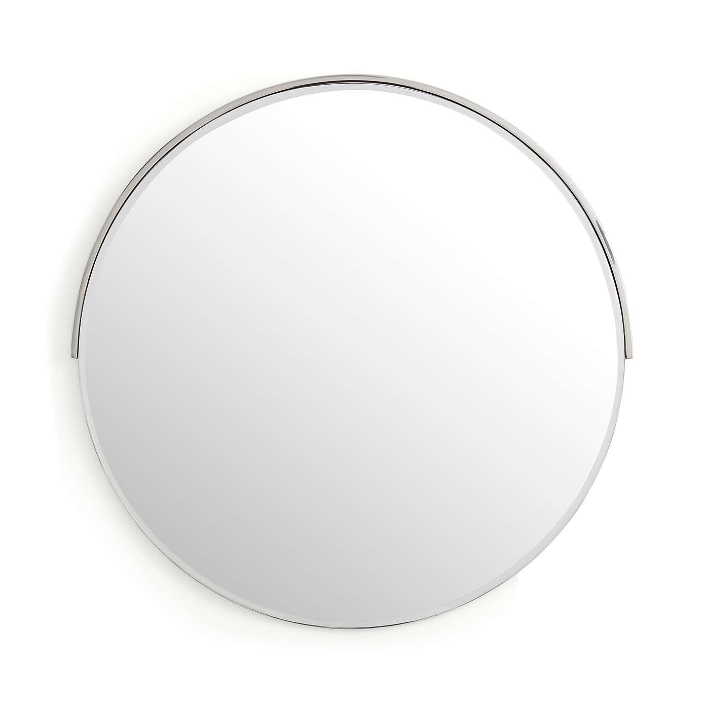 Milan Half Frame Round Wall Mirror