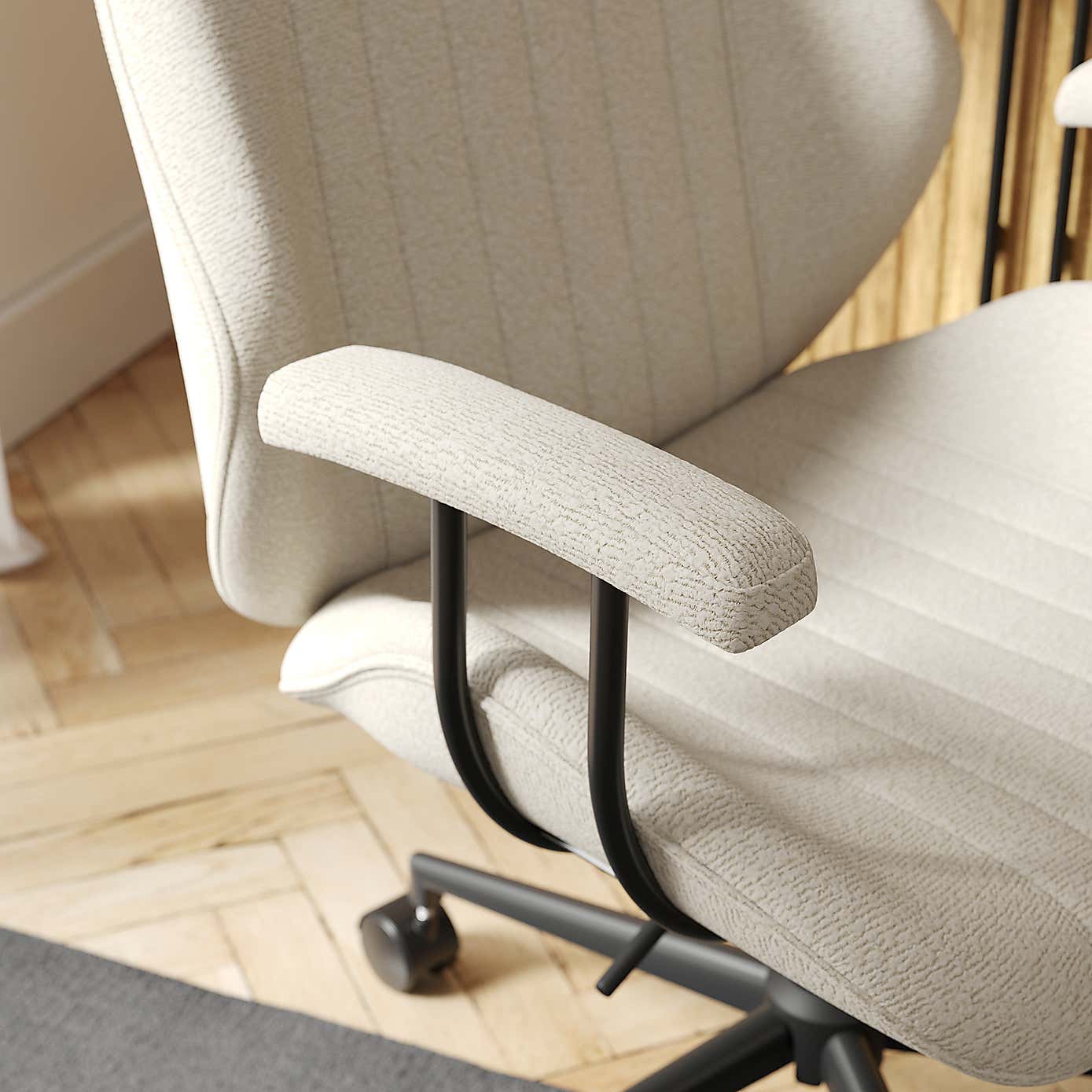 Clement Boucle Fabric Office Chair