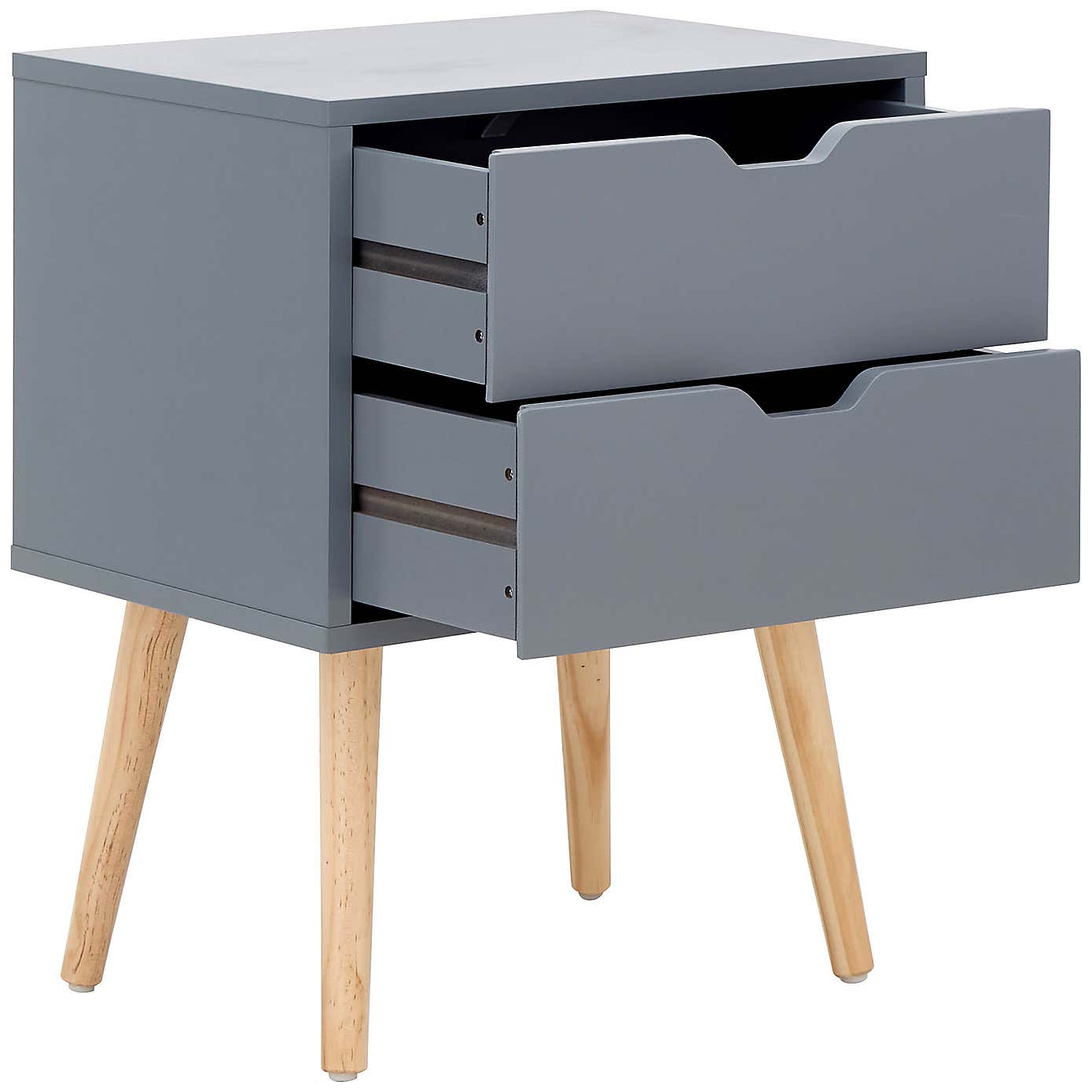 Nyborg 2 Drawer Bedside Table