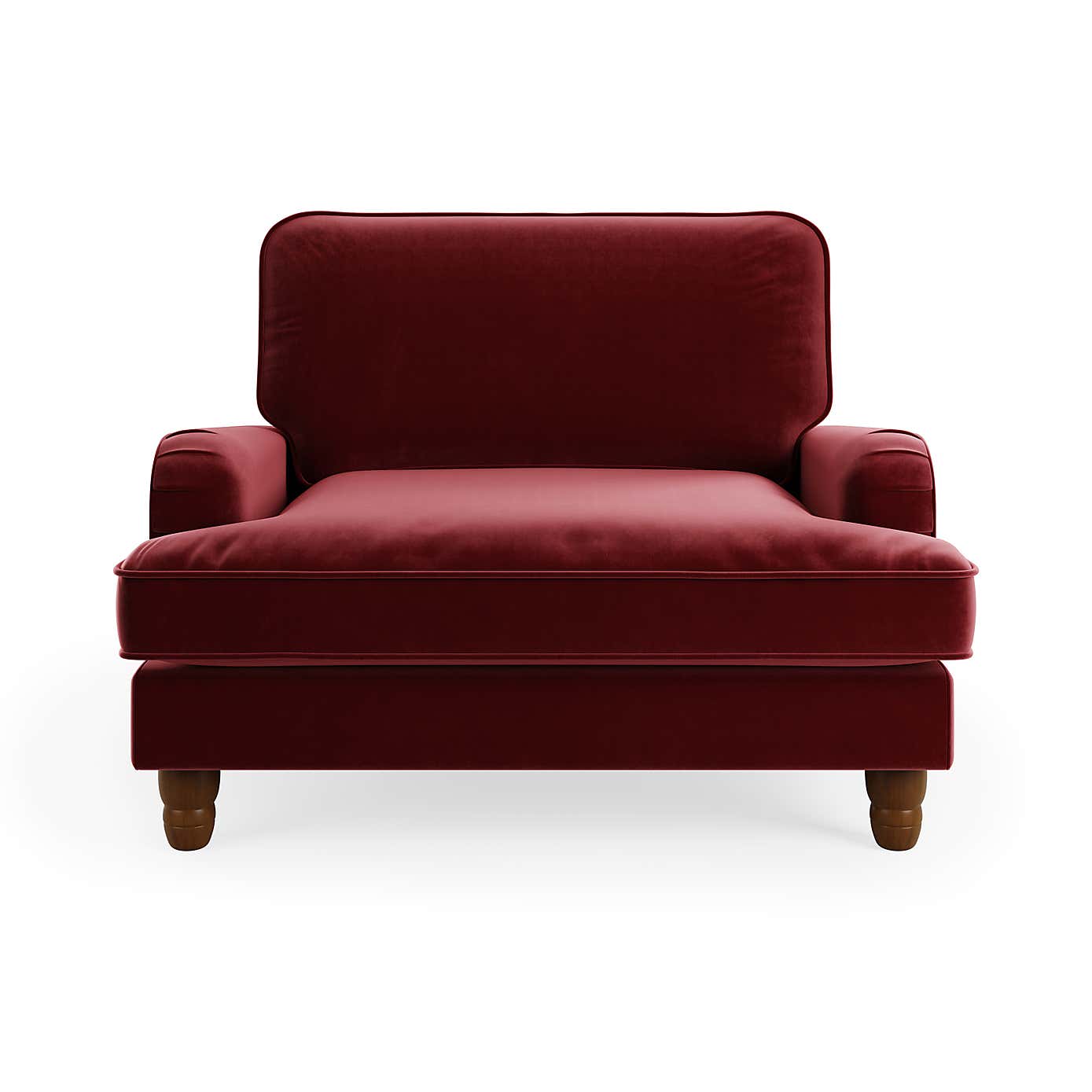 Beatrice Snuggle Sofa, Velvet