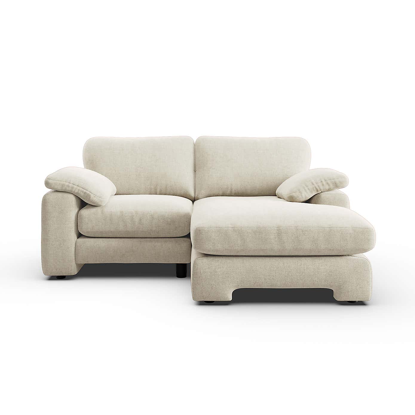 Magnus Soft Textured Chenille Corner Chaise Sofa