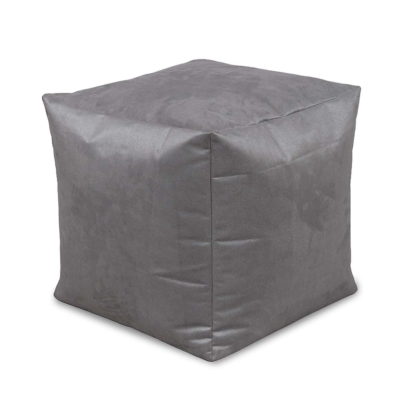 Kaikoo Brushed Faux Suede Beanbag Cube