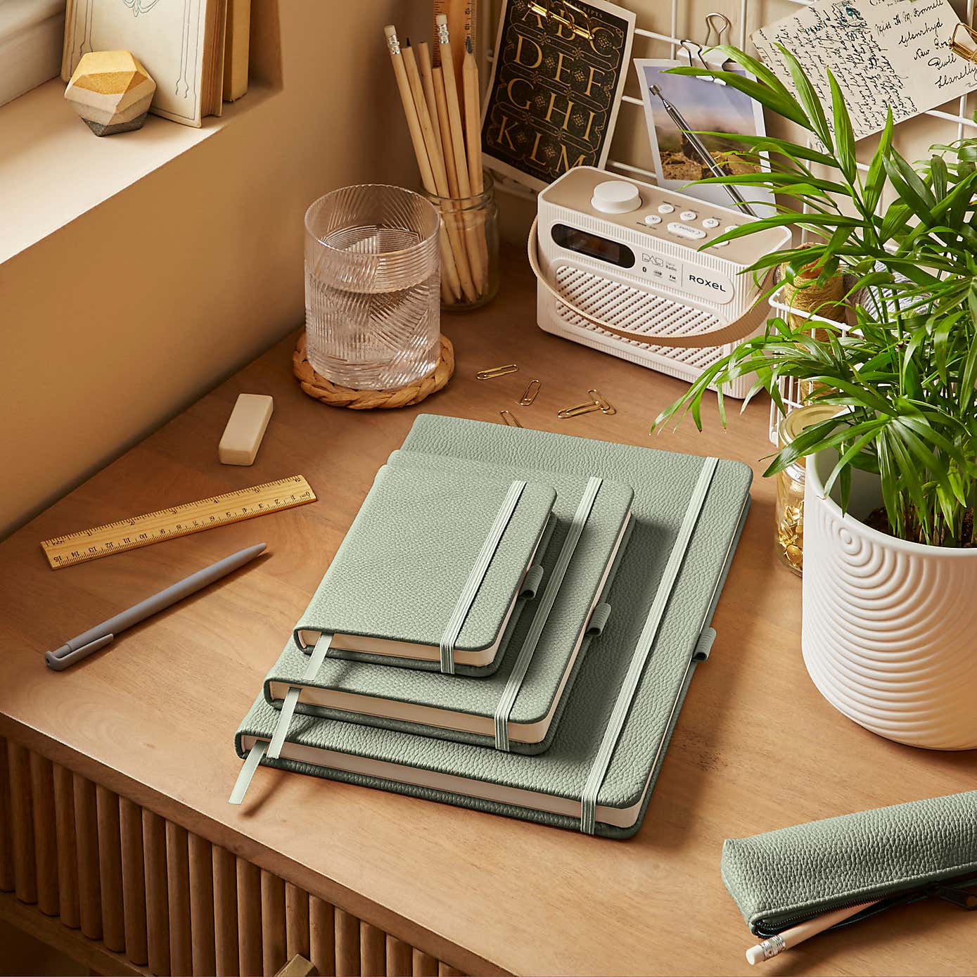 Waters and Noble Premium Faux Leather Notebook