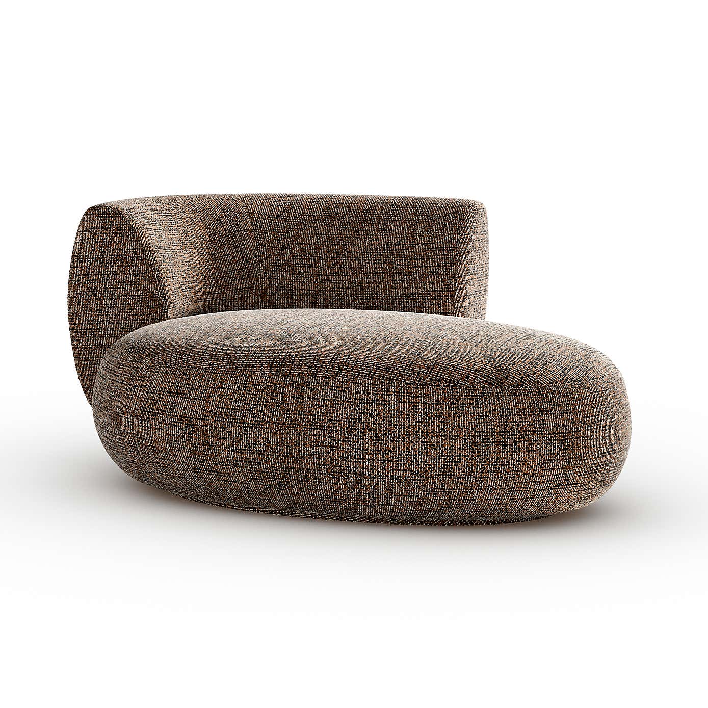 Lozenge Luxe Boucle Bronze Chaise Lounge