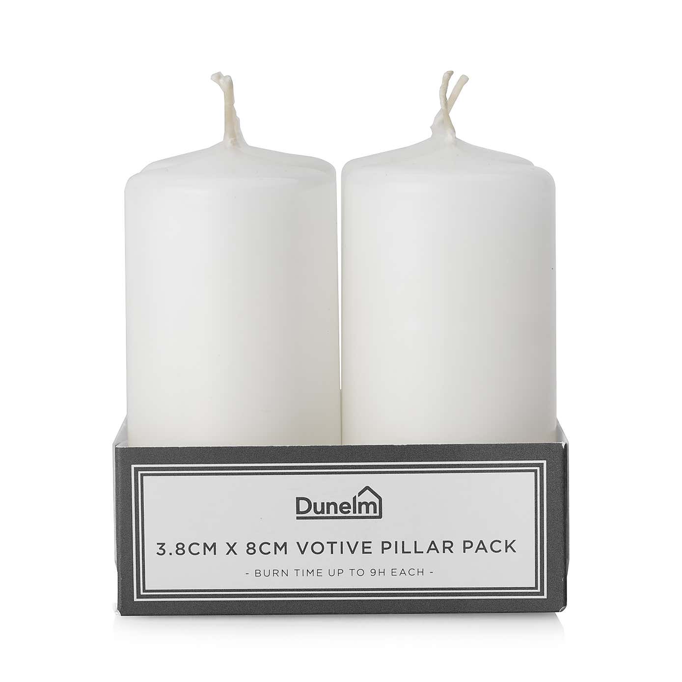 Set of 2 Votive Pillar Candles