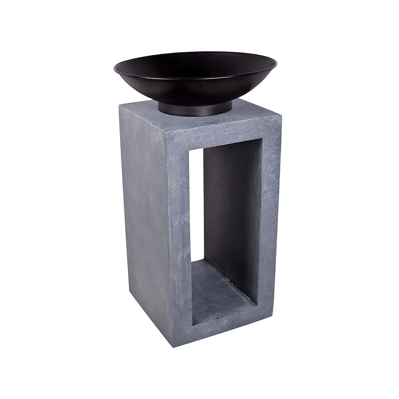 Fire Pit & Square Console Cement