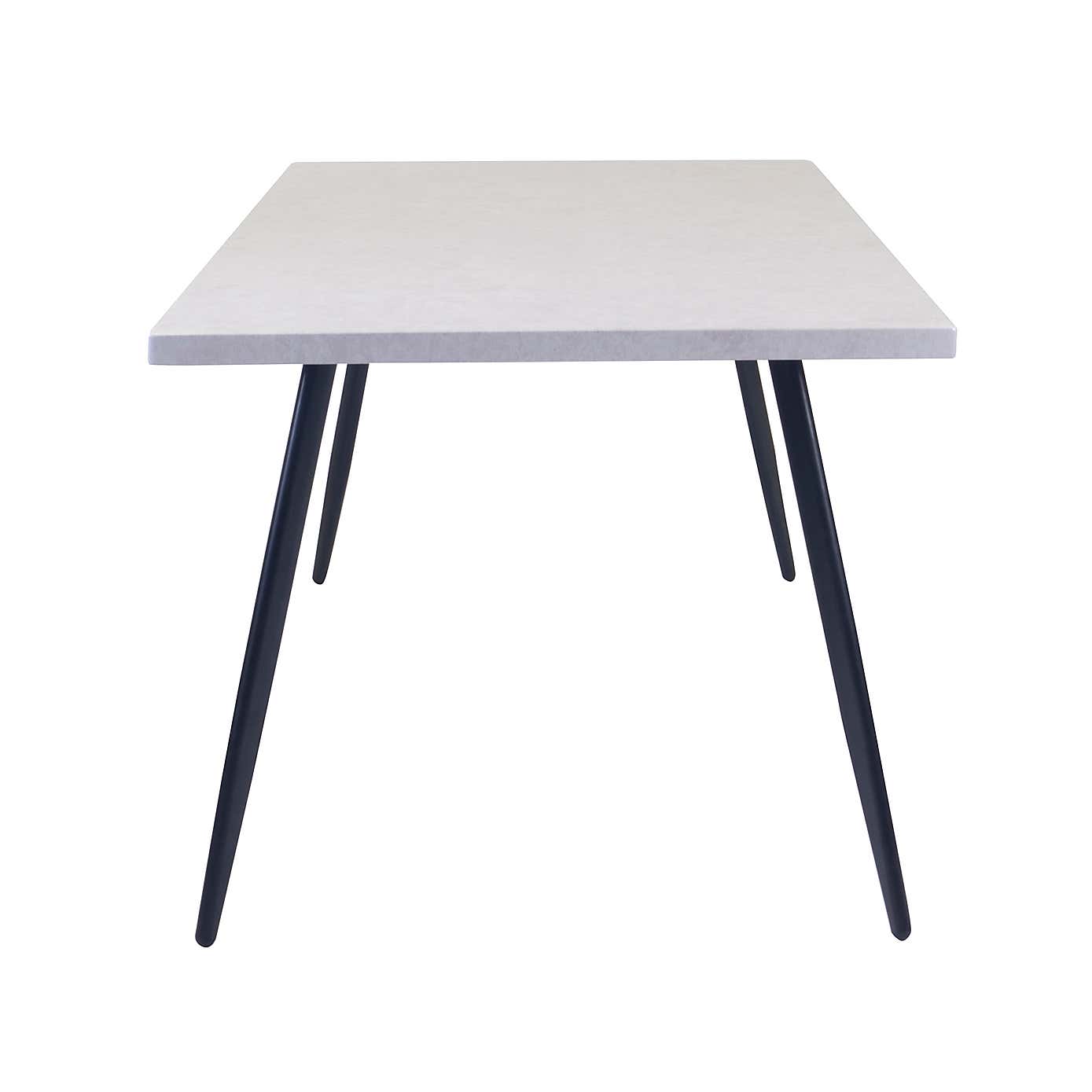 Zuri Concrete Effect Rectangular Dining Table