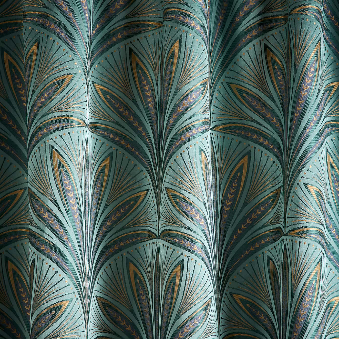 Nouveau Fan Eyelet Curtains