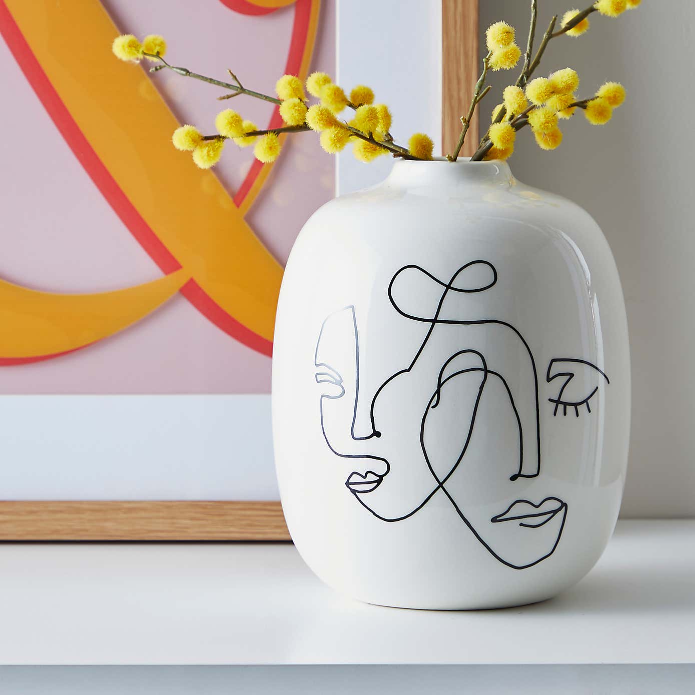 Ceramic Face Vase