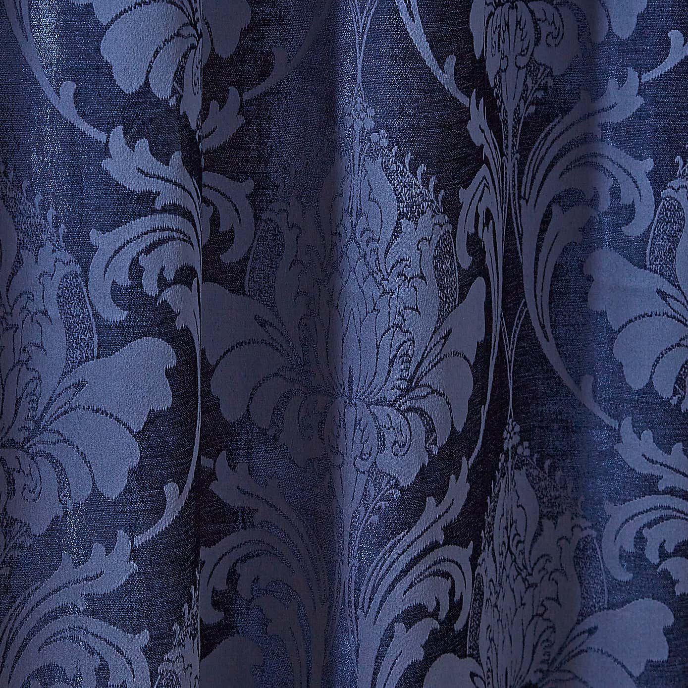 Zahra Chenille Jacquard Pencil Pleat Curtains